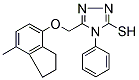 PI-19410 5-([(7-Methyl-2,3-dihydro-1H-inden-4-yl)oxy]methyl)-4-phenyl-4H-1,2,4-triazole-3-thiol (302901-16-2)