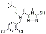 PI-19420 5-[3-(tert-Butyl)-1-(2,4-dichlorobenzyl)-1H-pyrazol-5-yl]-4-methyl-4H-1,2,4-triazole-3-thiol (306937-18-8)