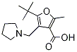 PI-19581 5-tert-Butyl-2-methyl-4-pyrrolidin-1-ylmethyl-furan-3-carboxylic acid (435341-86-9)