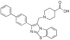 PI-20377 1-(2-Biphenyl-4-yl-benzo[d]imidazo[2,1-b]thiazol-3-ylmethyl)piperidine-4-carboxylic acid (Not available)