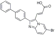 PI-20379 3-(2-Biphenyl-4-yl-6-bromoimidazo[1,2-a]pyridin-3-yl)-acrylic acid (Not available)