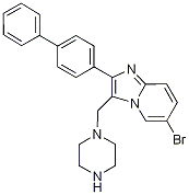 PI-20381 2-Biphenyl-4-yl-6-bromo-3-piperazin-1-ylmethylimidazo[1,2-a]pyridine (Not available)