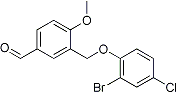 PI-20650 3-(2-Bromo-4-chlorophenoxymethyl)-4-methoxybenzaldehyde (Not available)
