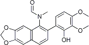 PI-20756 N-[6-(2-Hydroxy-3,4-dimethoxy phenyl)naphtho[2,3-d][1,3]dioxol-5-yl]-N-methylformamide (Not available)