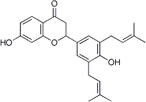 PI-20775 7-Hydroxy-2-[4-hydroxy-3,5-bis-(3-methylbut-2-enyl)phenyl]chroman-4-one (Not available)