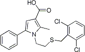 PI-21021 1-(2,6-Dichlorobenzyl)thioethyl-2-methyl 5-phenylpyrrole-3-carboxylic acid (306936-26-5)