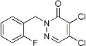 PI-21036 4,5-Dichloro-2-(2-fluorobenzyl)pyridazine-3(2H)-one (175135-46-3) PI-21036 4,5-Dichloro-2-(2-fluorobenzyl)pyridazine-3(2H)-one (175135-46-3)