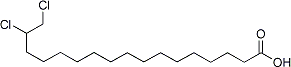 PI-21039 16,17-Dichloro heptadecanoic acid (116409-75-7) PI-21039 16,17-Dichloro heptadecanoic acid (116409-75-7)
