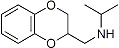 PI-21249 N-(2,3-Dihydro-1,4-benzodioxin-2-ylmethyl)-N-isopropyl amine (21398-64-1)