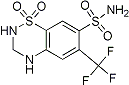 PI-21266 3,4-Dihydro-6-(trifluoromethyl)-2H-1,2,4-benzothiadiazine-7-sulphonamide-1,1-dioxide (135-09-1)