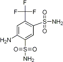 PI-21387 2-Amino-4-Trifluoromethyl-1,5-Benzendisulfonamide (654-62-6)