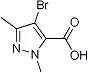PI-21400 4-Bromo-2,5-dimethyl-2H-pyrazole-3-carboxylic acid (5775-88-2)
