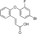 PI-21472 3-[2-(4-Bromo-2-fluorophenoxy)phenyl]acrylic acid (Not available)