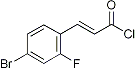 PI-21475 (E)-3-(4-Bromo-2-fluorophenyl)acryloyl chloride (676348-49-5)