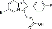 PI-21478 3-[6-Bromo-2-(4-fluorophenyl)imidazo[1,2-a]pyridin-3-yl]acrylic acid (Not available)