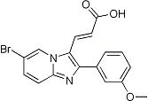 PI-21570 3-[6-Bromo-2-(3-methoxyphenyl)imidazo[1,2-a]pyridin-3-yl]acrylic acid (Not available)