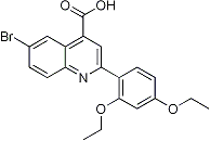 PI-21611 6-Bromo-2-(2,4-diethoxyphenyl)quinoline-4-carboxylic acid (Not available)