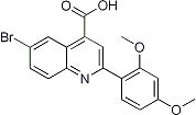 PI-21670 6-Bromo-2-(2,4-dimethoxyphenyl)quinoline-4-carboxylic acid (351329-40-3)