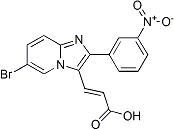 PI-22201 3-[6-Bromo-2-(3-nitrophenyl)imidazo[1,2-a]pyridin-3-yl]acrylic acid (Not available)