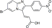PI-22202 3-[6-Bromo-2-(4-nitrophenyl)imidazo[1,2-a]pyridin-3-yl]acrylic acid (Not available)