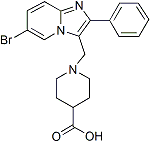PI-22276 1-(6-Bromo-2-phenylimidazo[1,2-a]pyridin-3-ylmethyl)piperidine-4-carboxylic acid (Not available)