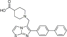 PI-22289 1-(6-Biphenyl-4-yl-imidazo[2,1-b]thiazol-5-ylmethyl)piperidine-4-carboxylic acid (Not available)