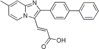 PI-22294 3-(2-Biphenyl-4-yl-7-methylimidazo[1,2-a]pyridin-3-yl)acrylic acid (Not available)