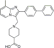PI-22298 1-(2-Biphenyl-4-yl-8-methylimidazo[1,2-a]pyridin-3-ylmethyl)piperidine-4-carboxylic acid (Not available)