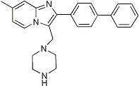 PI-22300 2-Biphenyl-4-yl-7-methyl-3-piperazin-1-ylmethylimidazo[1,2-a]pyridine (Not available)