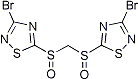 PI-22324 Bis(3-bromo-1,2,4-thiadiazol-5-ylsulfinyl)methane (Not available)