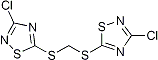 PI-22344 Bis(3-chloro-1,2,4-thiadiazol-5-ylthio)methane (76838-02-3)