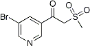 PI-22586 1-(5-Bromopyridin-3-yl)-2-(methylsulfonyl)ethanone (386715-50-0)