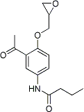 PI-22720 N-(3-Acetyl-4-(2,3-epoxypropoxy)phenyl)butyramide (Not available)