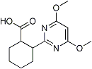 PI-23343 2-(4,6-Dimethoxypyrimidin-2-yl)cyclohexanecarboxylic acid (633320-99-7)