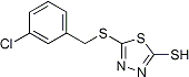 PI-23634 5-(3-Chlorobenzylthio)-2-mercapto-1,3,4-thiadiazole (444791-16-6)