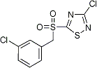 PI-23680 3-Chloro-5-(3-chlorobenzylsulfonyl)-1,2,4-thiadiazole (444791-18-8)
