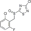 PI-23682 3-Chloro-5-(2-chloro-6-fluorobenzylsulfinyl)-1,2,4-thiadiazole (Not availabe)