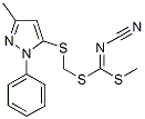 PI-24687 Methyl [(3-methyl-1-phenyl-1H-pyrazol-5-ylthio)methyl]cyanocarbonimidodithioate (Not available)