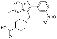 PI-24709 1-[6-Methyl-2-(3-nitrophenyl)imidazo[1,2-a]pyridin-3-ylmethyl]piperidine-4-carboxylic acid (Not available)