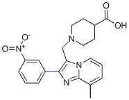 PI-24711 1-[8-Methyl-2-(3-nitrophenyl)imidazo[1,2-a]pyridin-3-ylmethyl]piperidine-4-carboxylic acid (Not available)