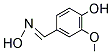 PI-27429 3-Methoxy-4-hydroxy benzaldehyde oxime (2874-33-1)