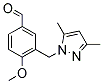 PI-27589 3-(3,5-Dimethyl-pyrazol-1-ylmethyl)-4-methoxy-benzaldehyde (436086-91-8)