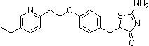 PI-28036 2-Amino-5-{4-[2-(5-ethyl-2-pyridyl)ethoxy]benzyl}-4(5H)-thiazolone (105355-26-8)