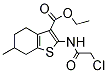 PI-29915 2-(2-Chloro-acetylamino)-6-Methyl-4,5,6,7-Tetrahydro-Benzo[B]Thiophene-3-Carboxylic acid Ethyl Ester (76981-87-8)
