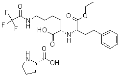PI-31465 N2-(1-(S)-Ethoxycarbonyl-3-phenylpropyl)-N6-Trifluoroacetyl-L-lysine-L-proline (103300-91-0)