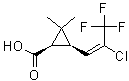PI-31862 cis-3-(2-Chloro-3,3,3-trifluoro-1-propenyl)-2,2-dimethylcyclopropane carboxylic acid (72748-35-7)