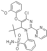 PI-32387 4-tert-Butyl-N-(6-chloro-5-(2-methoxyphenoxy)-2,2'-bipyrimidin-4-yl)benzenesulfonamide (150727-06-3)