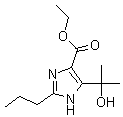 PI-32388 1H-Imidazole-4-carboxylic acid,5-(1-hydroxy-1-methylethyl)-2-propyl-,ethyl ester (144689-93-0)