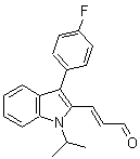 PI-32502 (E)-3-(3-(4-Fluorophenyl)-1-isopropyl-1H-indol-2-yl)acrylaldehyde (93957-50-7)