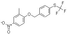PI-32803 2-(4-Trifluoromethylthiobenzoxy)-5-nitrotoluene (Not available)